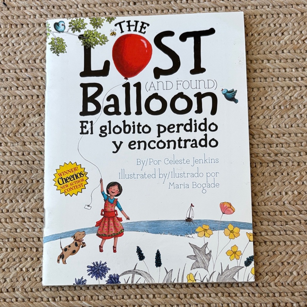 The lost and found balloon book in English and Spanish